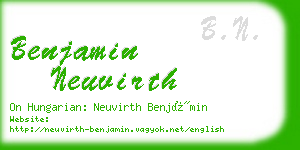 benjamin neuvirth business card